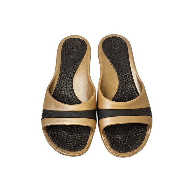 CROCS Womens Wedges, Rubber, Comfort, Open Toe Sandals, Size 7 - Picture 3 of 9